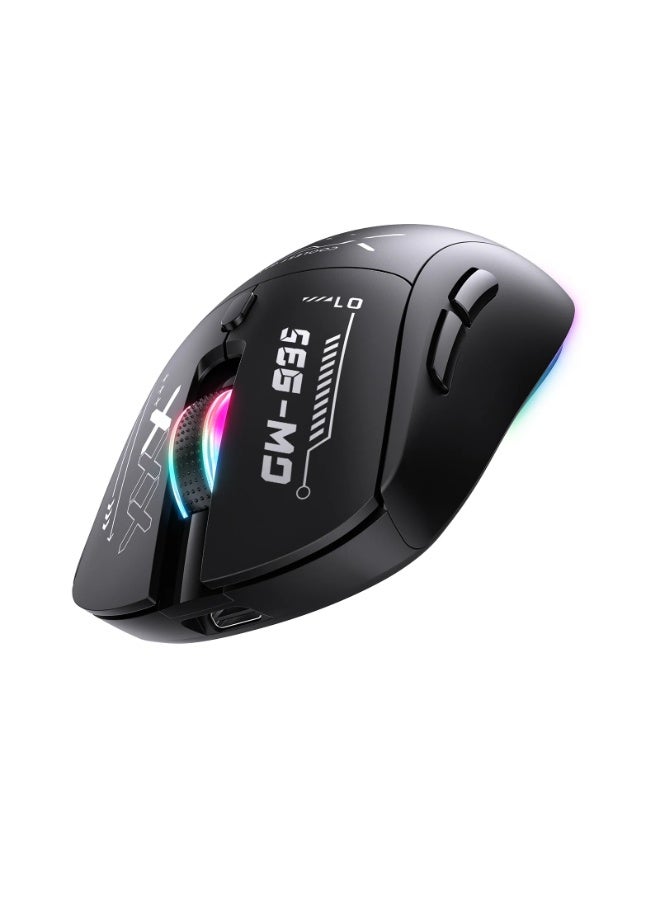 onikuma CW935 Tri-Mode Wireless, Bluetooth & Wired RGB Gaming Mouse - Optical Sensor 12,800 DPI - 79g Lightweight - 500mAh Rechargeable - Image 2